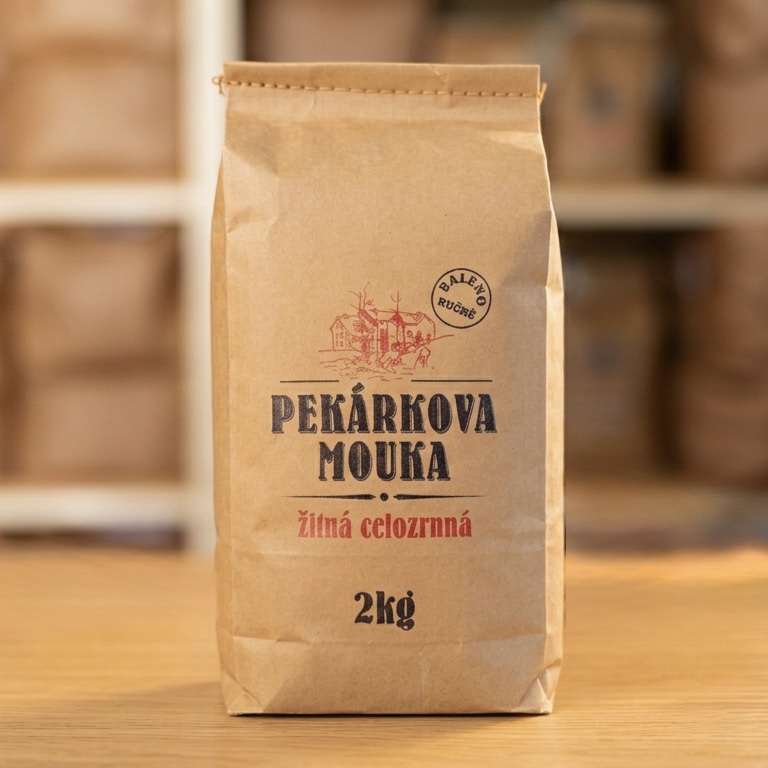 Balení Žitná mouka celozrnná